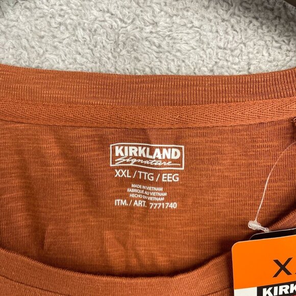 NEW Kirkland Signature Women's XXL Long Sleeve Top Rust Orange Lightweight - Picture 6 of 9